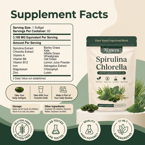 Spirulina + Chlorella Softgels